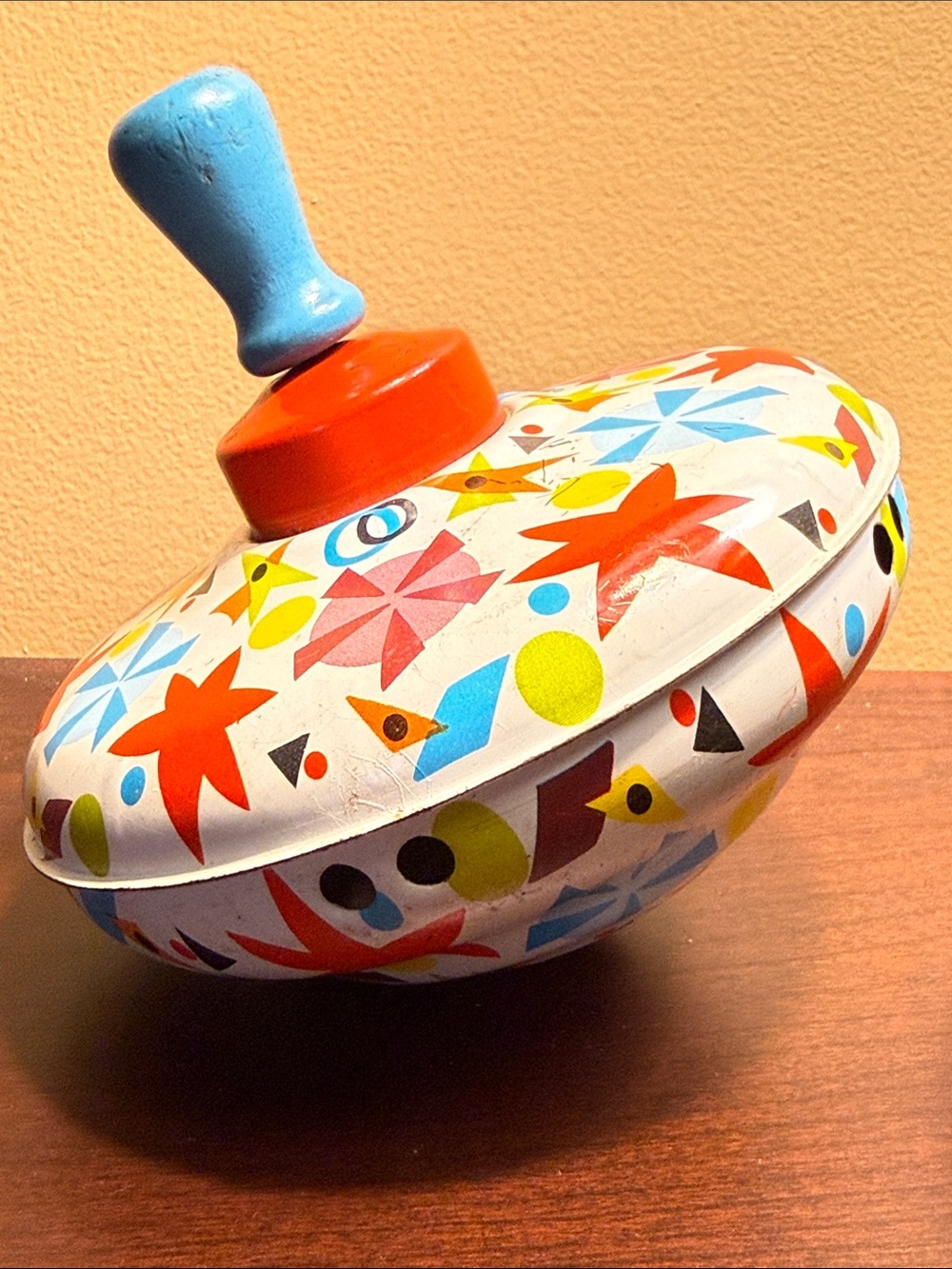 Vintage Ohio Arts Metal Spinning Top Toy